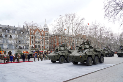 El rey preside el acto por el 375 aniversario del Regimiento de Caballería ‘Farnesio’ 12. Miriam Chacón / ICAL .