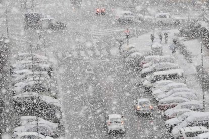 Nieve en la ciudad de Valladolid