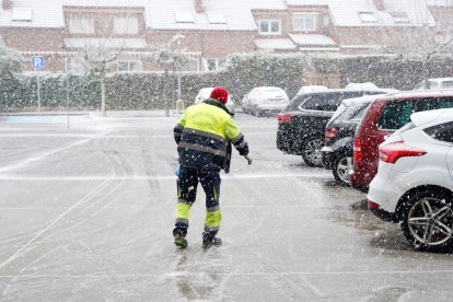 La nevada en La Cistérniga.- ICAL