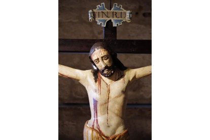 Imagen del Cristo del Socorro, del S XIV - XV. De Villalbarba (Valladolid) Rubén Cacho / ICAL