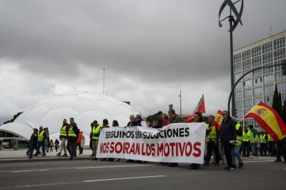 Tractorada en Valladolid. Marcha a pie y en tractor por la ciudad.-PHOTOGENIC