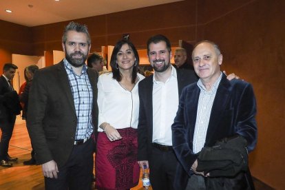 Raúl Santa Eufemia, Ana Sánchez, Luis Tudanca y Faustino Temprano.