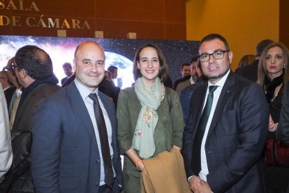 David Castaño, Pilar Vicente y Luismi Torres.
