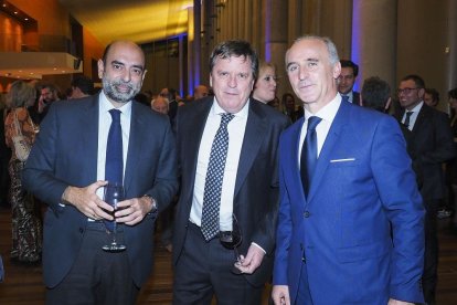 Jesús Gálvez, Aurelio Fernández y José Antonio Arias.