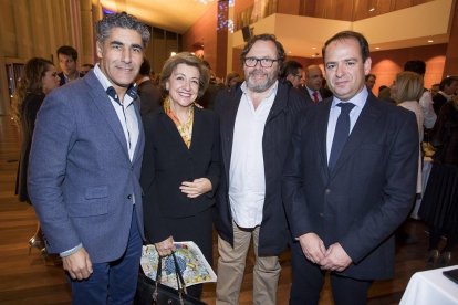 Alberto Plaza, Isabel Sánchez, Jorge García y Valentín Catalapiedra.