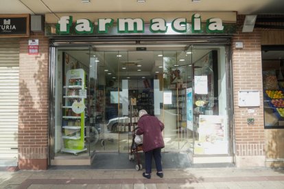 Farmacia en la calle Miguel de Unamuno en Valladolid