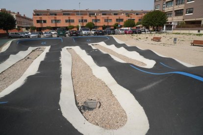 Pista de pumptrack en la calle Miguel de Unamuno en Valladolid