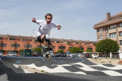 Pista de pumptrack en la calle Miguel de Unamuno en Valladolid