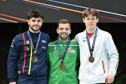 Andrés Martínez, subcampeón de Europa en doble minitramp