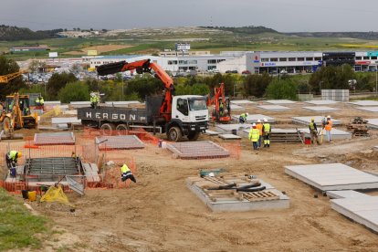 Obras de ampliación del cementerio de Las Contiendas de Valladolid