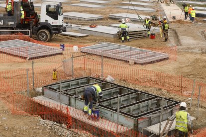 Obras de ampliación del cementerio de Las Contiendas de Valladolid