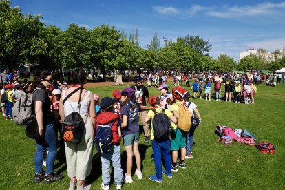 Reunión de grupo de Scouts en Laguna de Duero.