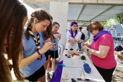 Reunión de grupo de Scouts en Laguna de Duero.