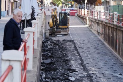Maquinaria trabajando en el túnel de Labradores