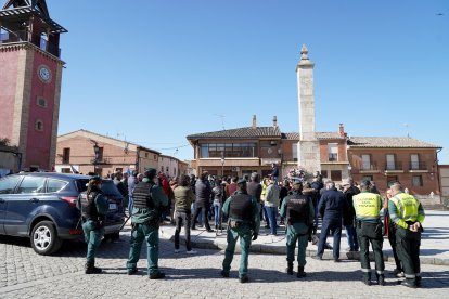 Efectivos de la Guardia Civil durante el Día de la Comunidad en Villalar de los Comuneros