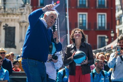 3x3 Plaza Caixabank 2024 en su primera parada y posta en la Plaza Mayor de Valladolid.