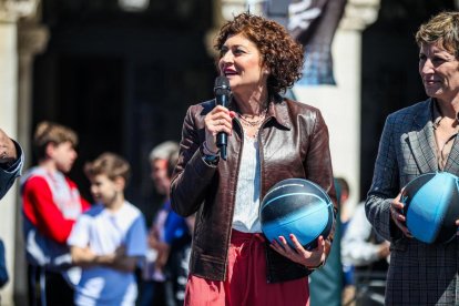 3x3 Plaza Caixabank 2024 en su primera parada y posta en la Plaza Mayor de Valladolid.