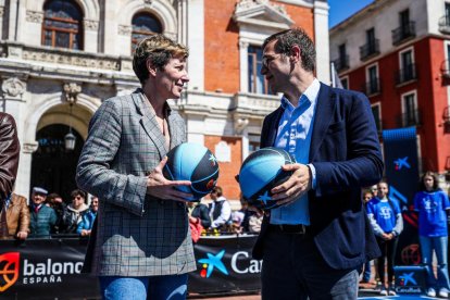 3x3 Plaza Caixabank 2024 en su primera parada y posta en la Plaza Mayor de Valladolid.