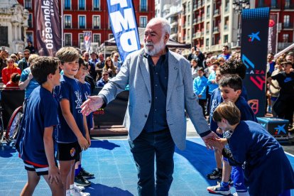 3x3 Plaza Caixabank 2024 en su primera parada y posta en la Plaza Mayor de Valladolid.