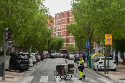 Una zona de la calle de los Alamillos en Valladolid