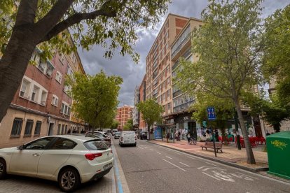 Aparcamientos de la calle de los Alamillos de Valladolid