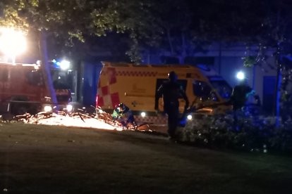 Vuelco de un turismo en Vallsur