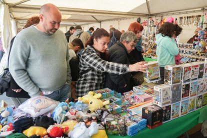 Feria del coleccionismo en la Plaza de Portugalete (Valladolid).