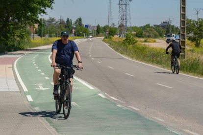 Carril bici en la Cañada Real