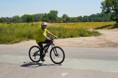 Carril bici en la Cañada Real