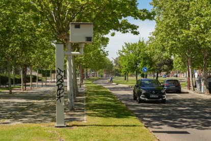 Radar de velocidad en la Cañada Real