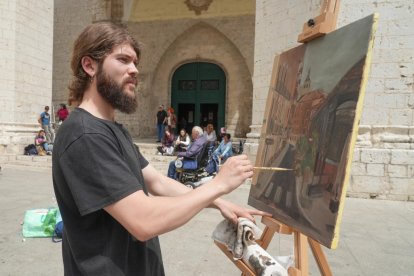 Feria de San Pedro Regalado. Concurso de pintura rápida.