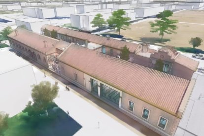 Imagen de la propuesta de ampliación de la ESI en los antiguos Cuarteles de Artillería de Valladolid.