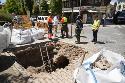Obras de Aquavall en el entorno de Portugalete