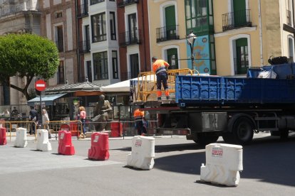Obras de Aquavall en el entorno de Portugalete