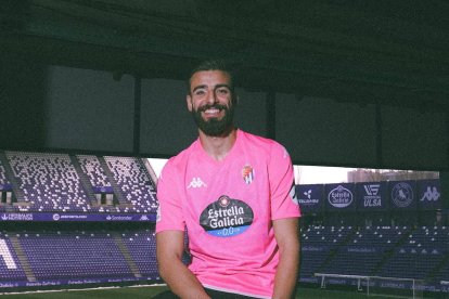 André Ferreira, el día de su presentación en Zorrilla.