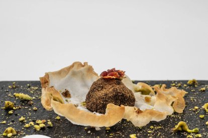 Pincho del restaurante La Mina en Valladolid