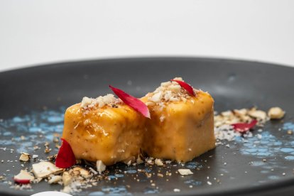Pincho postre de La Dársena de la Victoria en Valladolid