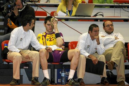 Puig, con la camiseta del Pevafersa en su única temporada en las filas del BM Valladolid.