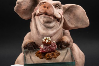 Pincho del restaurante Hacheqú en Valladolid