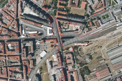 Paso inferior de Arco de Ladrillo en la obra de integración de Valladolid