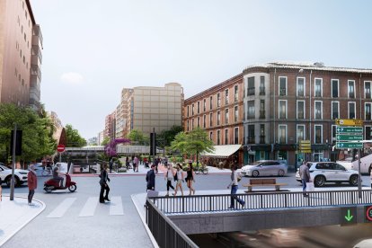 Paso inferior de Arco de Ladrillo en la obra de integración de Valladolid