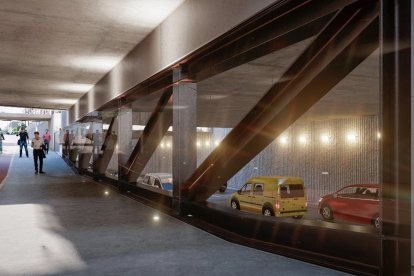 Paso inferior de Arco de Ladrillo en la obra de integración de Valladolid