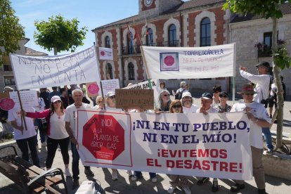 Imagen de archivo de la manifestación en contra de la macroplanta de biogás