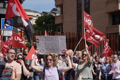 Manifestación de los trabajadores de Intrum