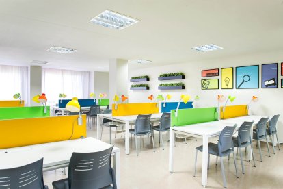 Interior de la futura residencia juvenil