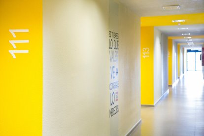 Interior de la futura residencia juvenil