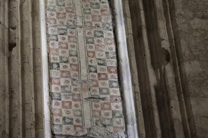 Detalle de una de las pinturas medievales