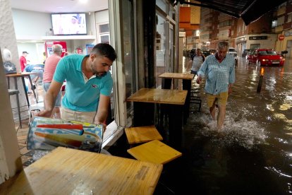 Tromba de agua en Valladolid.