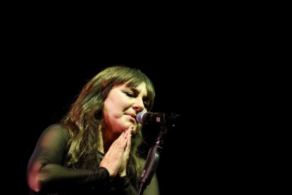 Eva Amaral, en un momento de su actuación en el Conexión Valladolid