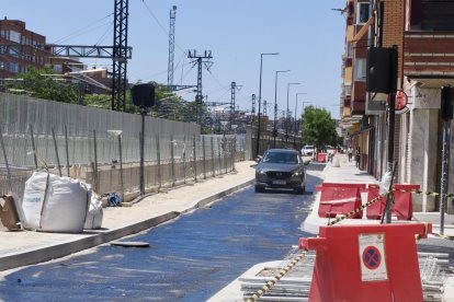 Obras del paso de Padre Claret y la Calle Estación